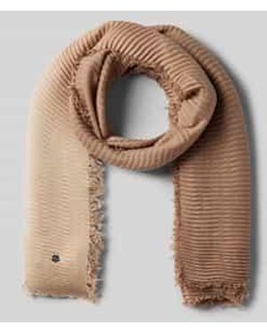 Marc Cain Sjaal Met Franjes En Labeldetail - Meerkleurig