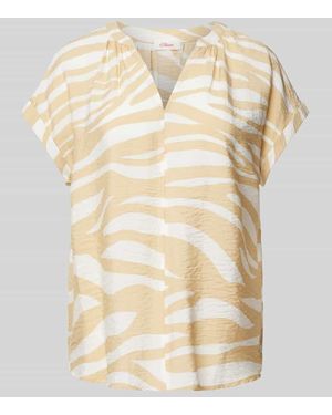 S.oliver Blusenshirt Mit Teilungsnaht - Natur
