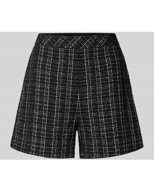 Guess Regular Fit Shorts in Tweed-Optik Modell 'Sandra' - Schwarz