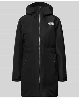 The North Face Jacke mit Kapuze und Zweiwege-Reißverschluss Modell 'HIKESTELLER' - Schwarz