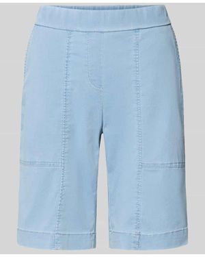 Toni Straight Fit Shorts mit Gesäßtaschen Modell 'Sue' - Blau