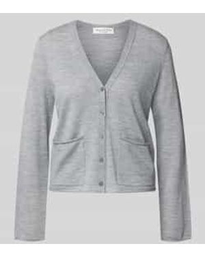 Marc O' Polo Regular Fit Gebreid Jack Van Scheerwolmix - Grijs