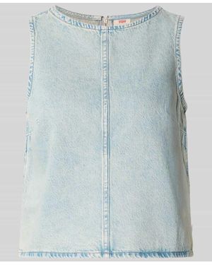 Levi's Regular Fit Blusentop aus reiner Baumwolle Modell 'DENIM SHELL' - Blau