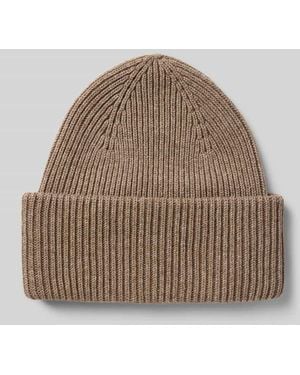 Profuomo Beanie mit breiter Krempe - Braun