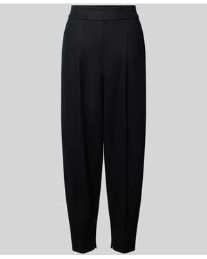 Windsor. Barrel Fit Hose aus Woll-Mix - Schwarz