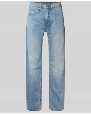 Levi's Regular Fit Jeans im Used-Look Modell '505®' - Blau