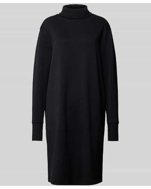 Soya Concept Knielanges Strickkleid mit Rollkragen Modell 'BANU' - Blau