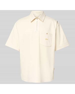 BLKVIS Regular Fit Poloshirt mit Brusttasche - Natur