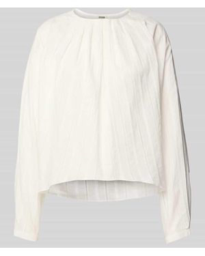 DRYKORN Blusenshirt mit Raffungen Modell 'SEETHA' - Weiß