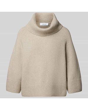 Comma, Rollkragenpullover mit Raglanärmeln - Natur