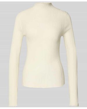 Samsøe & Samsøe Strickpullover aus Wolle mit Strukturmuster Modell 'JOSE' - Natur