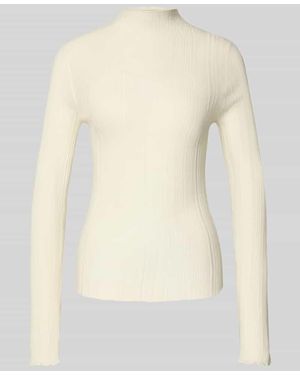 Samsøe & Samsøe Strickpullover aus Wolle mit Strukturmuster Modell 'JOSE' - Natur