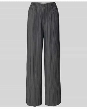 Samsøe & Samsøe Wide Leg Stoffhose Mit Elastischem Bund Modell 'Uma' - Grau