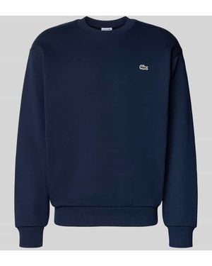 Lacoste Regular Fit Sweatshirt aus Baumwoll-Mix - Blau