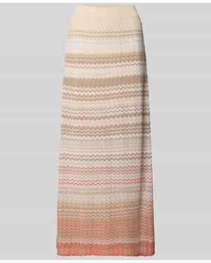 Mos Mosh Maxi-Strickrock mit elastischem Bund Modell 'Hopi' - Natur