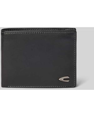 Camel Active Lederportemonnaie Mit Logo-Applikation Modell 'Vegas' - Grau