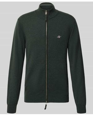 GANT Regular Fit Pullover aus reiner Wolle - Grün