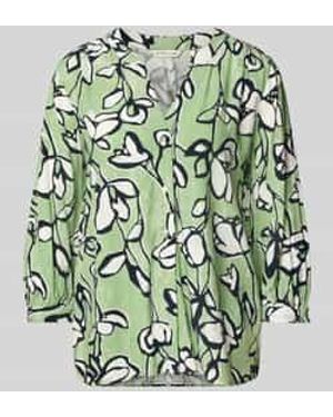 Tom Tailor Regular Fit Blouse Van Pure Viscose - Groen