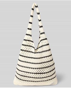 Mads Nørgaard Handtasche mit Label-Patch Modell 'Belly Beach' - Weiß