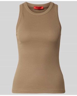 MAX&Co. Slim Fit Tank Top aus Baumwoll-Mix Modell 'FRAGOLA' - Natur