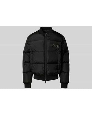 DSquared² Bomberjacke mit Logo-Print - Schwarz