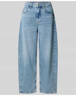 Mango Wide Fit Jeans im 5-Pocket-Design Modell 'Bimba' - Blau