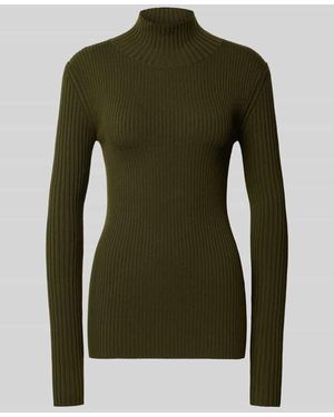 Victoria Beckham Longsleeve aus Woll-Mix - Grün