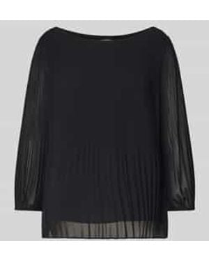 S.oliver Regular Fit Blouse Van Chiffon - Zwart