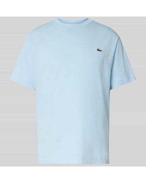 Lacoste Regular Fit T-Shirt aus reiner Baumwolle - Blau