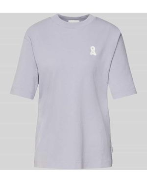 ARMEDANGELS T-Shirt mit Label-Stitching Modell 'TARJAA' - Lila