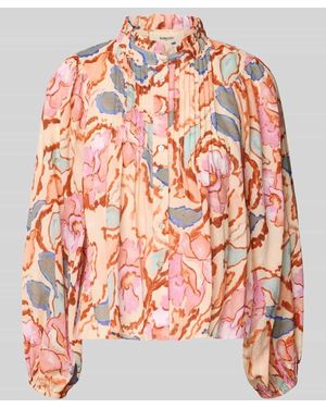 Suncoo Paris Regular Fit Bluse mit Stehkragen Modell 'LEYA' - Pink