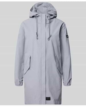 Khujo Parka mit Label-Patches Modell 'AMETI' - Grau