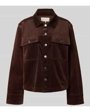 Freequent Jack Met Knoopsluiting, Model 'Cordy' - Bruin