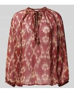 Ba&sh Relaxed Fit Blouse Met Druppelvormige Hals - Roze