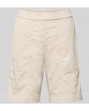 Toni Straight Fit Shorts mit Gesäßtaschen Modell 'Sue' - Natur