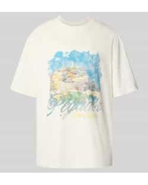 PEGADOR Oversized T-shirt Met Labelprint - Wit