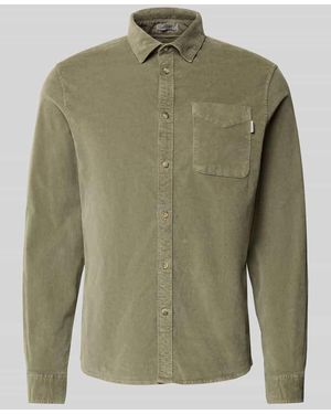 Pepe Jeans Regular Fit Freizeithemd aus Baumwoll-Mix Modell 'CLAYTON' - Grün