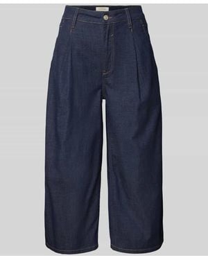 Gang Culotte mit Eingrifftaschen Modell 'Wanda' - Blau