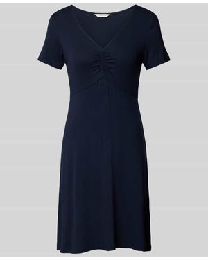 Tom Tailor Minikleid Mit V-Ausschnitt - Blau
