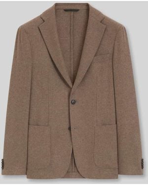 BOSS Slim Fit Sakko mit Schurwoll-Anteil Modell 'P-Hanry-WG-264' - Braun