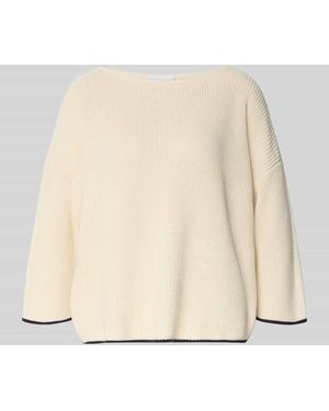 Comma, Strickpullover mit 3/4-Ärmel - Natur