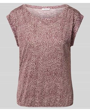Opus T-Shirt mit Kappärmeln Modell 'Struki' - Pink