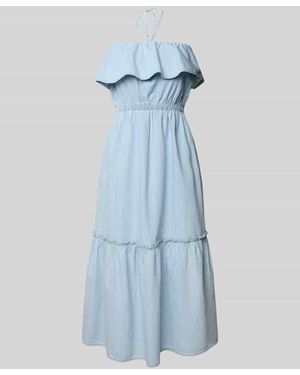 DRYKORN Jeanskleid mit Neckholder Modell 'LUMIRA' - Blau