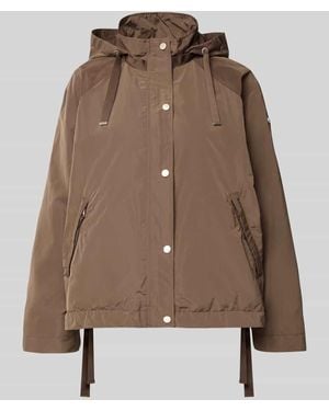 Cinque Jacke mit Kapuze Modell 'CICATA' - Braun