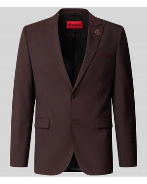 HUGO Extra Slim Fit Sakko aus Schurwoll-Mix Modell 'Arti' - Braun