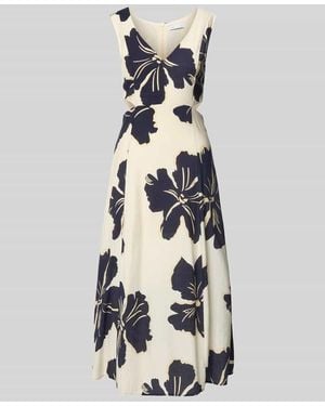 Mango Midikleid aus Viskose-Mix Modell 'Olimpio' - Weiß