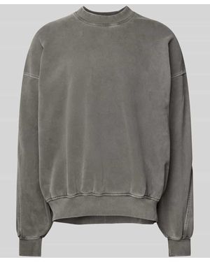 ANNARR Sweatshirt mit überschnittenen Schultern Modell 'HACKETT' - Grau