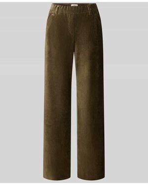 Brax Regular Fit Cordhose mit Bundfalte Modell 'MAINE' - Grün