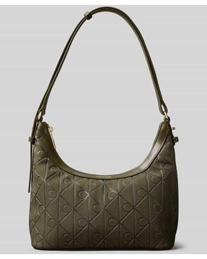 Calvin Klein Henkeltasche mit Logo-Prägung - Grau