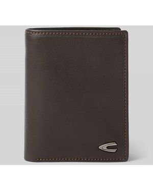 Camel Active Lederportemonnaie mit Logo-Applikation Modell 'VEGAS' - Grau